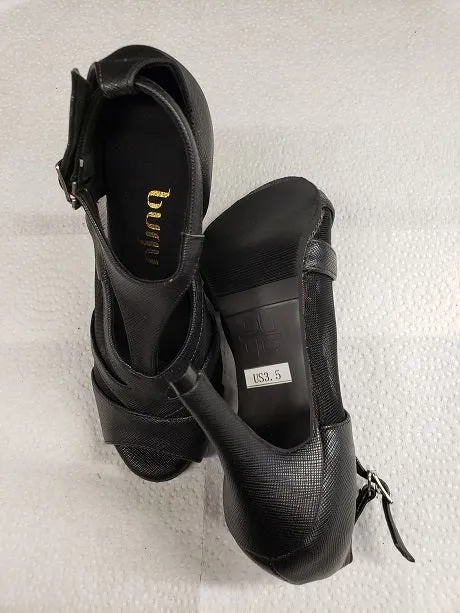 3.5" Casana -- Women's Latin Sandal with Street Sole -- Black