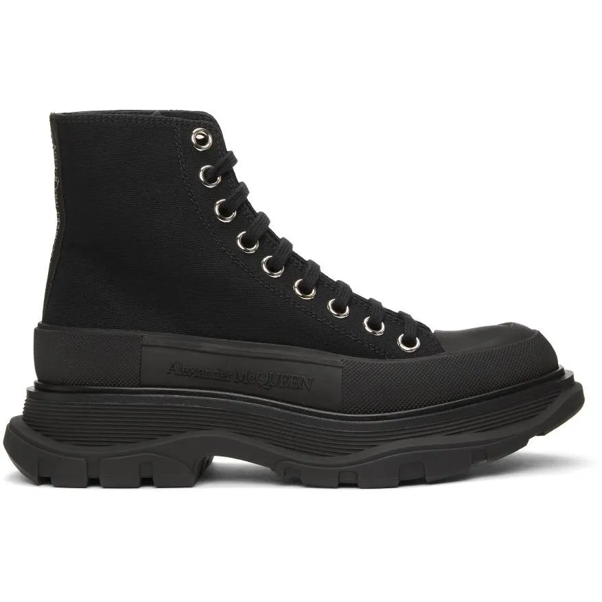 Alexander McQueen Black Tread Slick High Sneakers