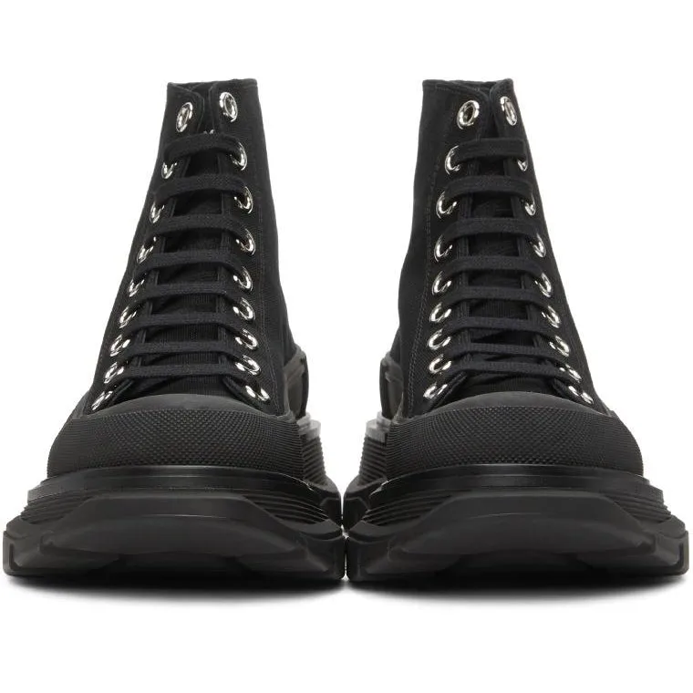 Alexander McQueen Black Tread Slick High Sneakers