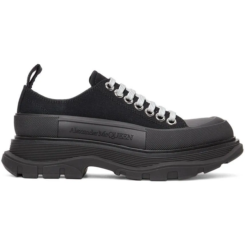 Alexander McQueen SSENSE Exclusive Black Tread Slick Sneakers