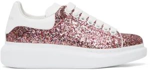 Alexander McQueen SSENSE Exclusive Pink Galaxy Glitter Oversized Sneakers
