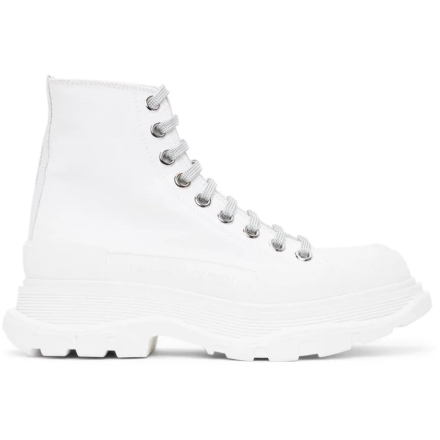 Alexander McQueen White Tread Slick Sneakers