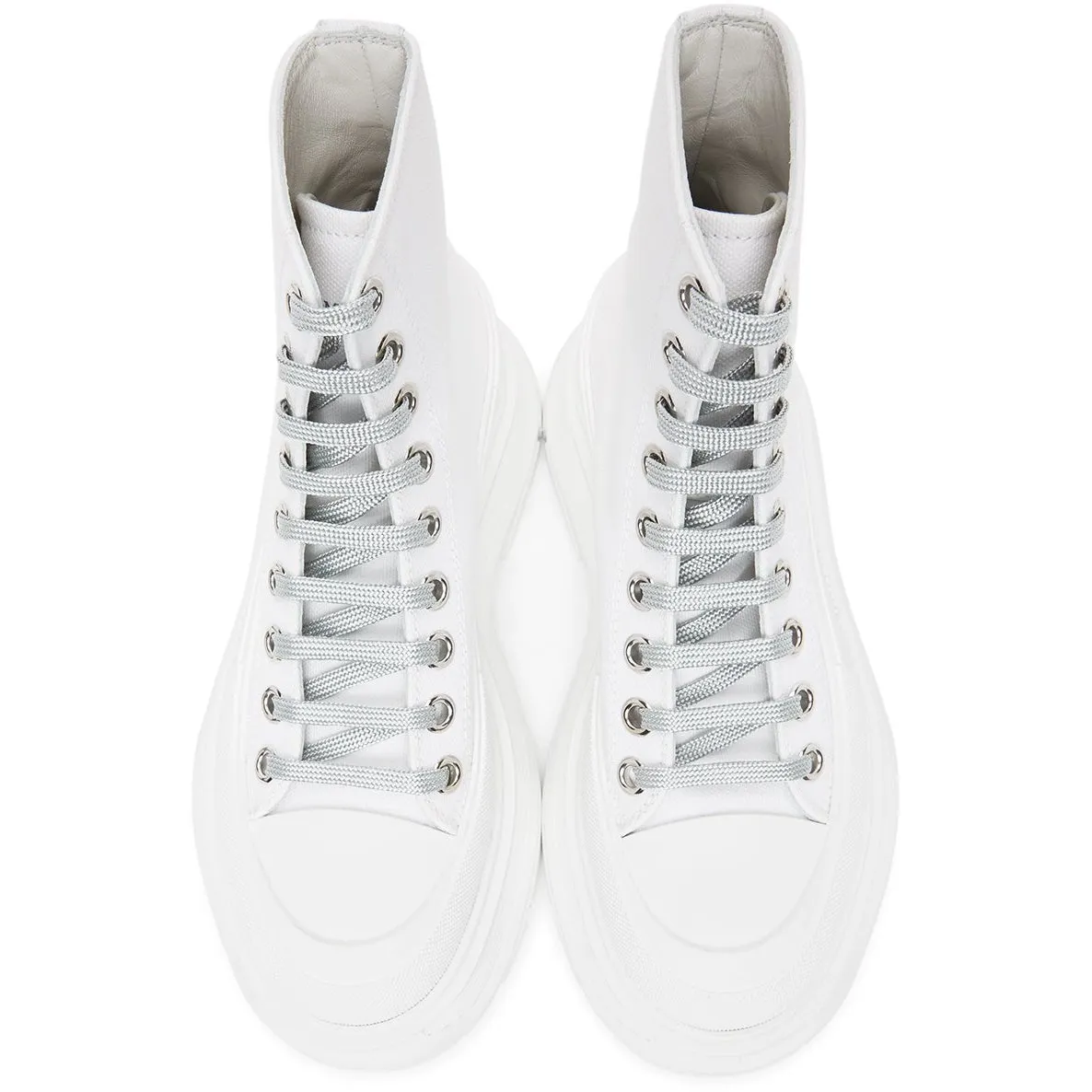 Alexander McQueen White Tread Slick Sneakers