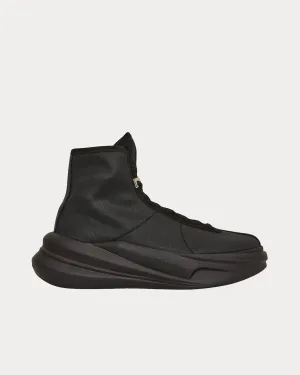Aria Treated Canvas Black High Top Sneakers