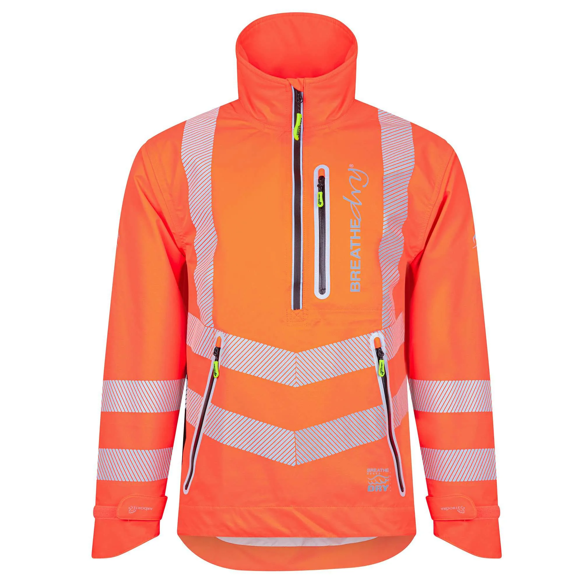 ATHV4400 Arbortec BreatheDry® Waterproof Smock - Hi-Vis Orange
