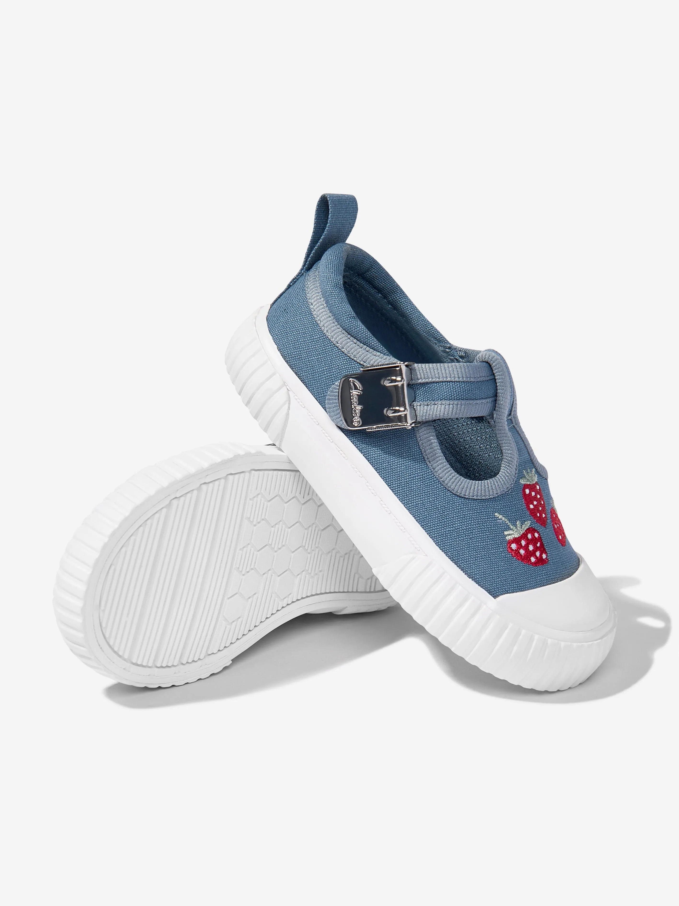 Baby Foxing Berry Pumps in Blue