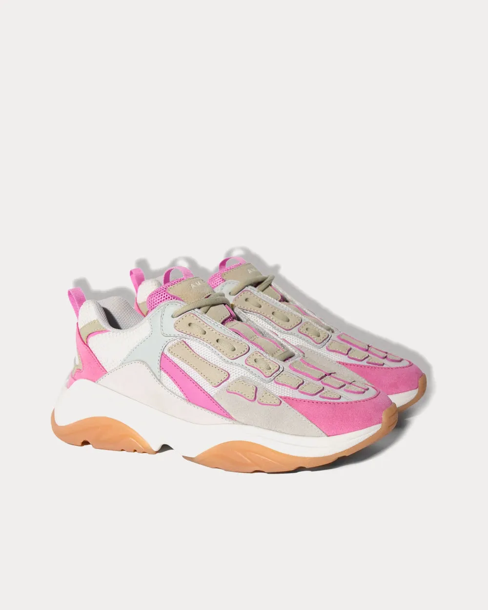 Bone Runner Pink / Tan Low Top Sneakers