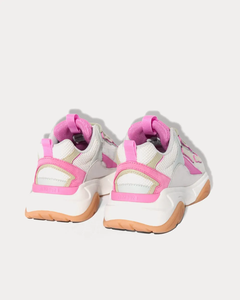 Bone Runner Pink / Tan Low Top Sneakers