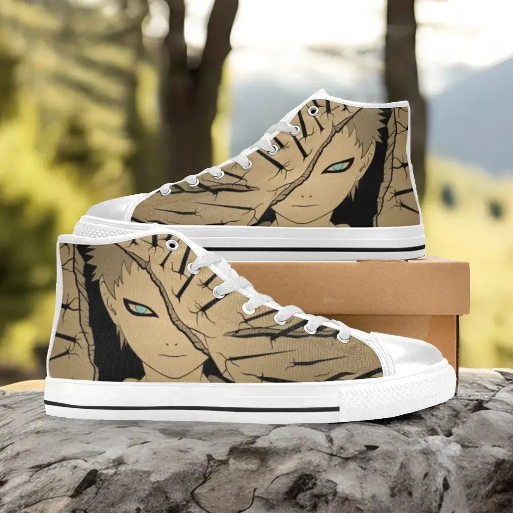 Boruto Naruto Gaara Shoes High Top Sneakers for Kids and Adults