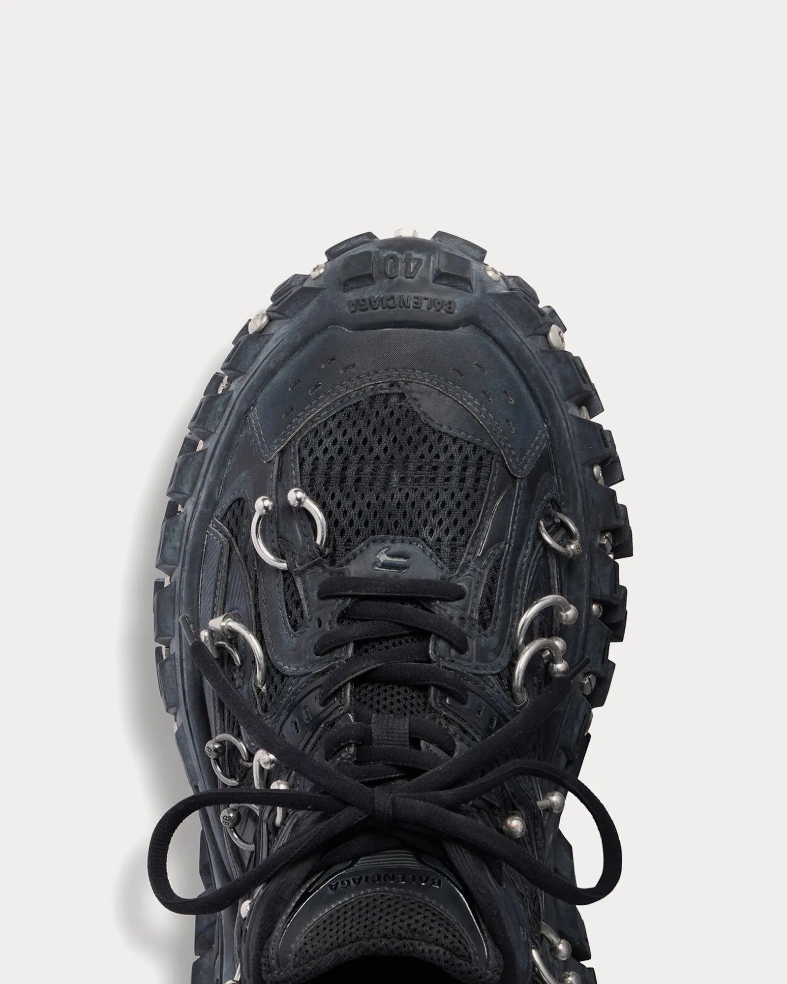 Bouncer Screw with Piercings Black Low Top Sneakers