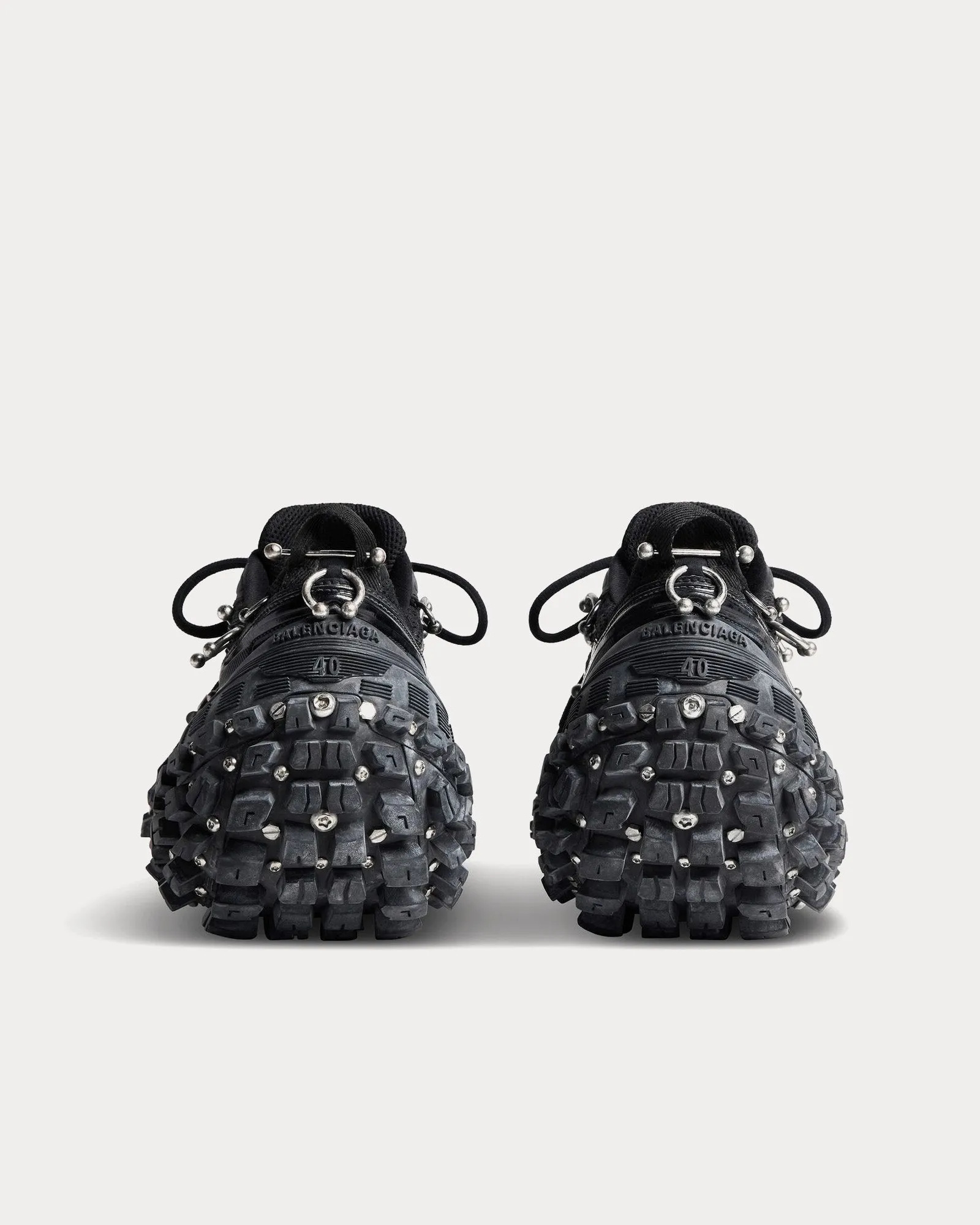 Bouncer Screw with Piercings Black Low Top Sneakers