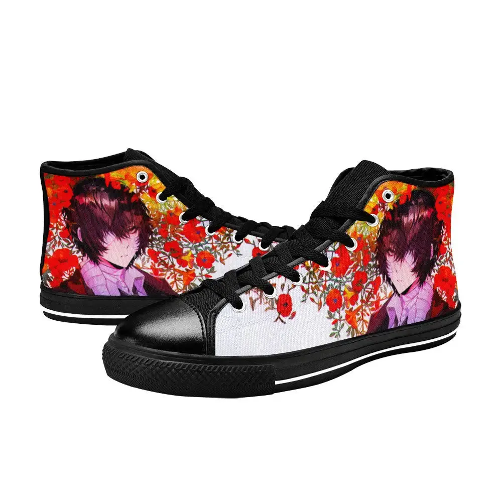 Bungou Stray Dogs Osamu Dazai Shoes High Tops Sneakers for Kids and Adults