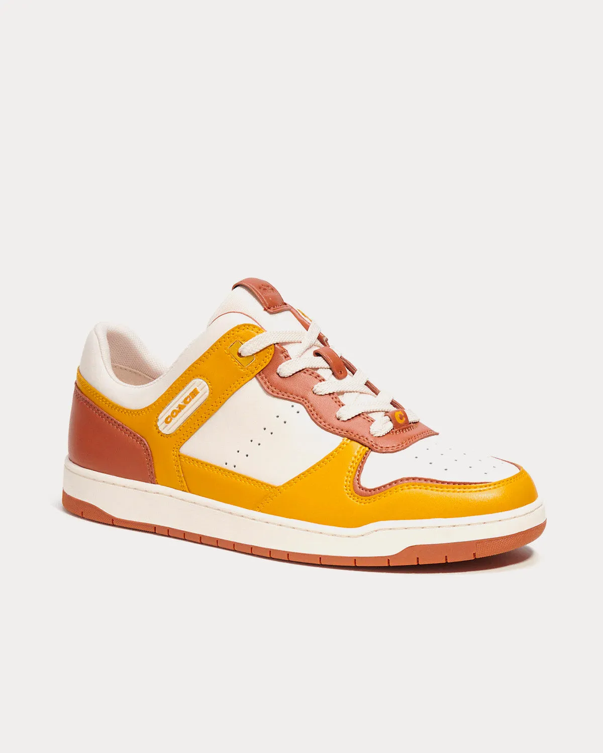 C201 Yellow Gold Low Top Sneakers