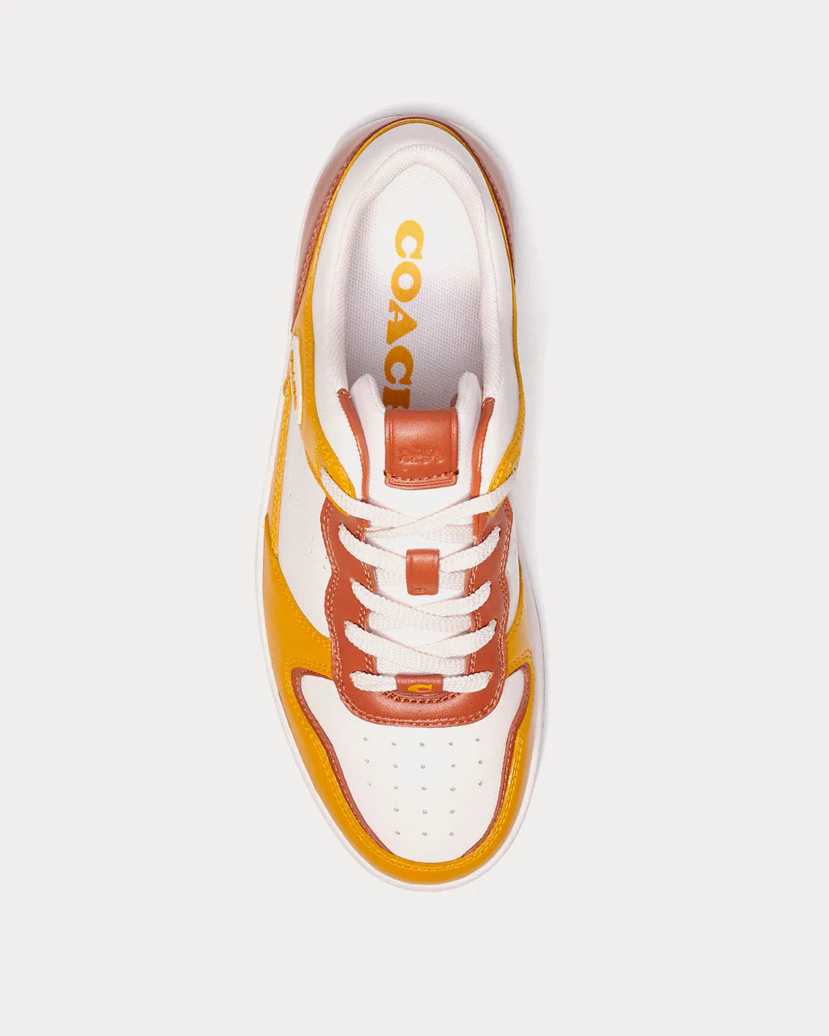 C201 Yellow Gold Low Top Sneakers