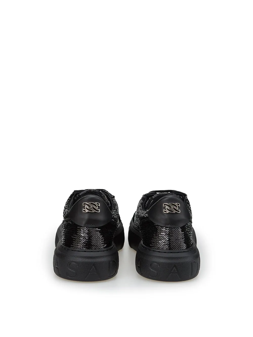 Casadei Black Sequins Off-Road Sneakers