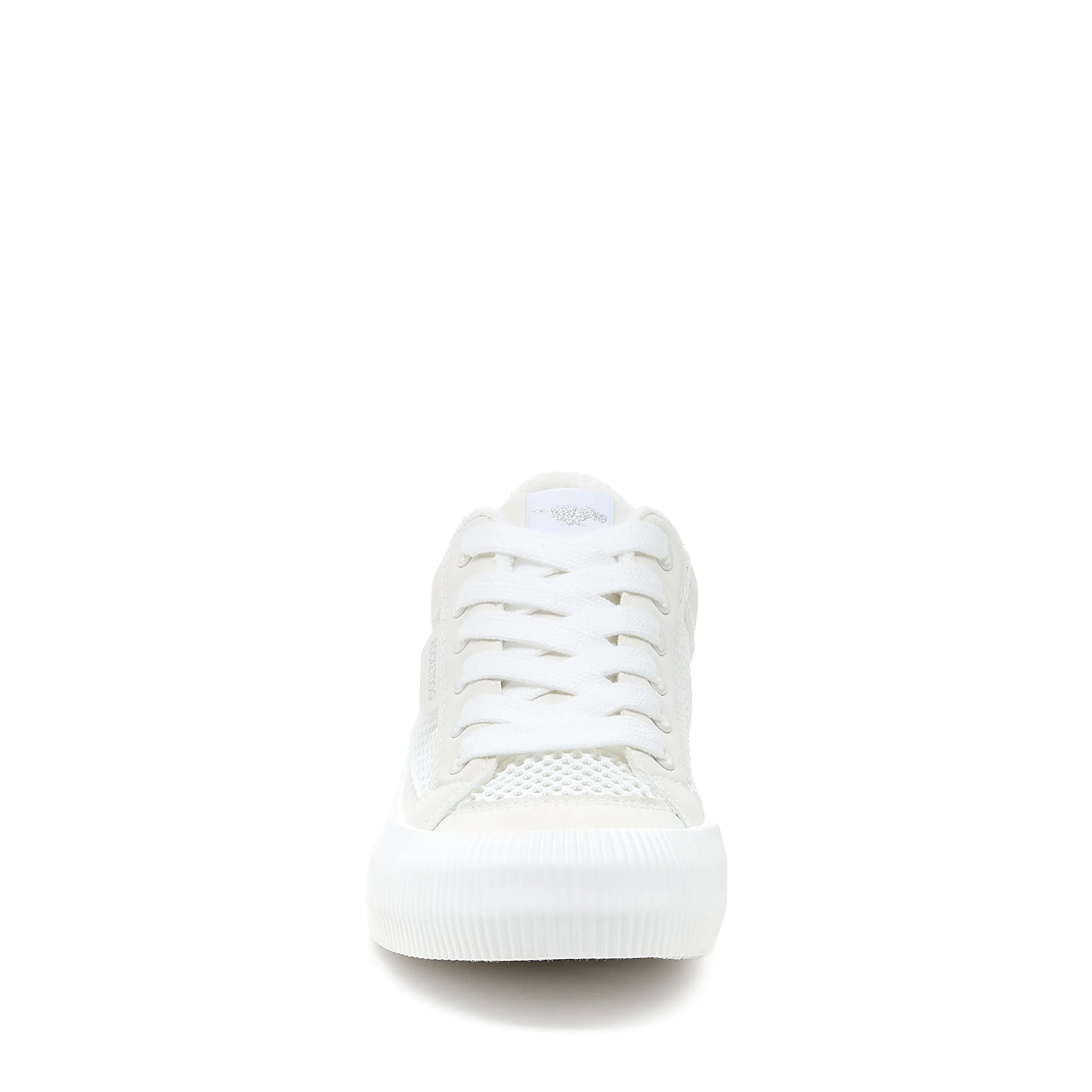 Cheery White Mesh Color Blocked