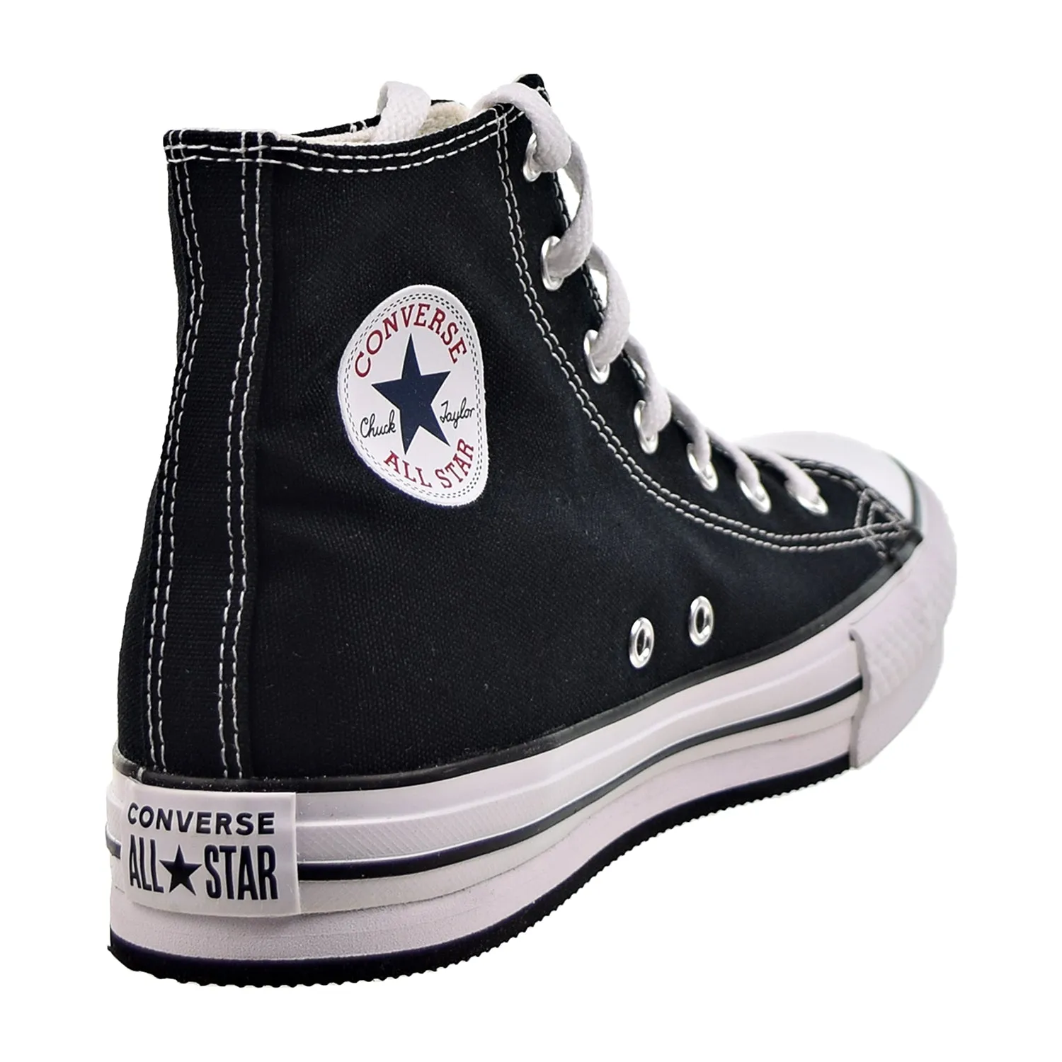 Converse Chuck Taylor All Star Hi EVA Platform Kids' Shoes Black-White