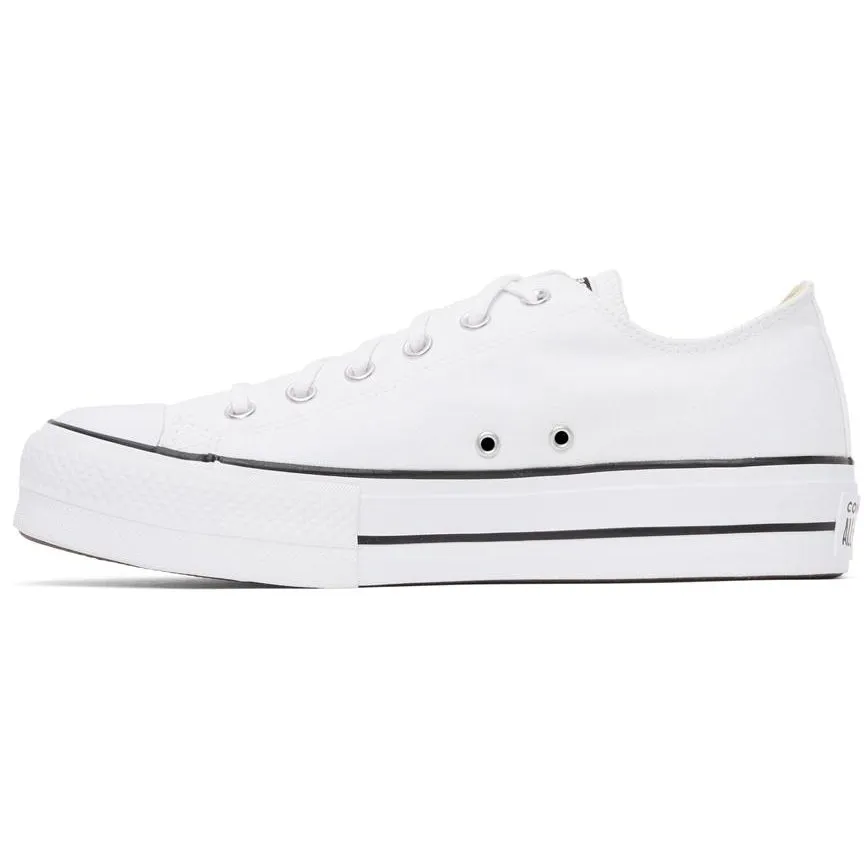 Converse White Leather Chuck Taylor All Star Lift Low Sneakers