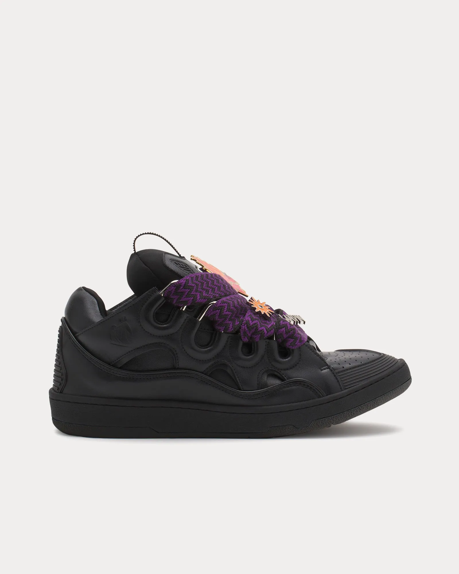Curb 3.0 Leather Black / Red Low Top Sneakers