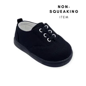 Drew Black Tennis Shoe (NON-SQUEAKING)