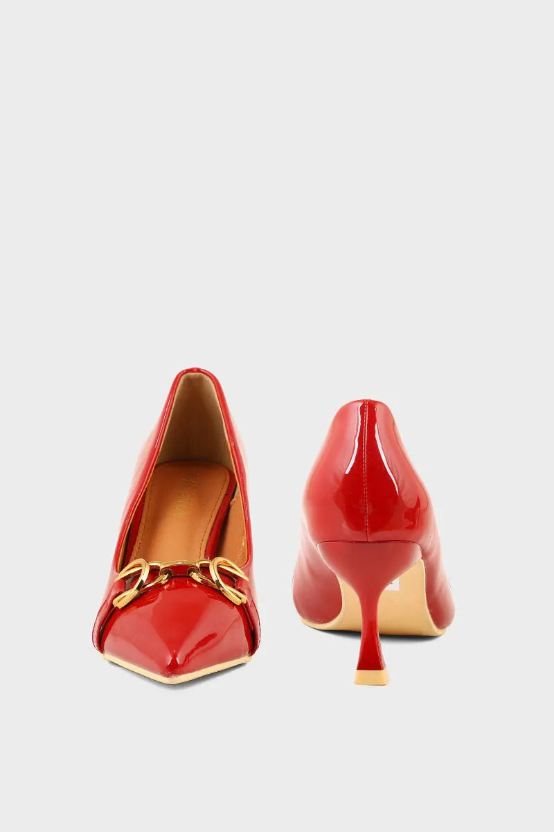 Formal Court Shoes I44412-Red
