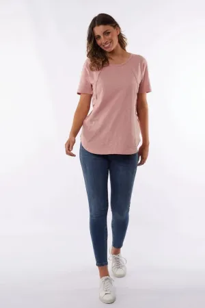 Foxwood - Mackenzie Tee - Dusky Pink