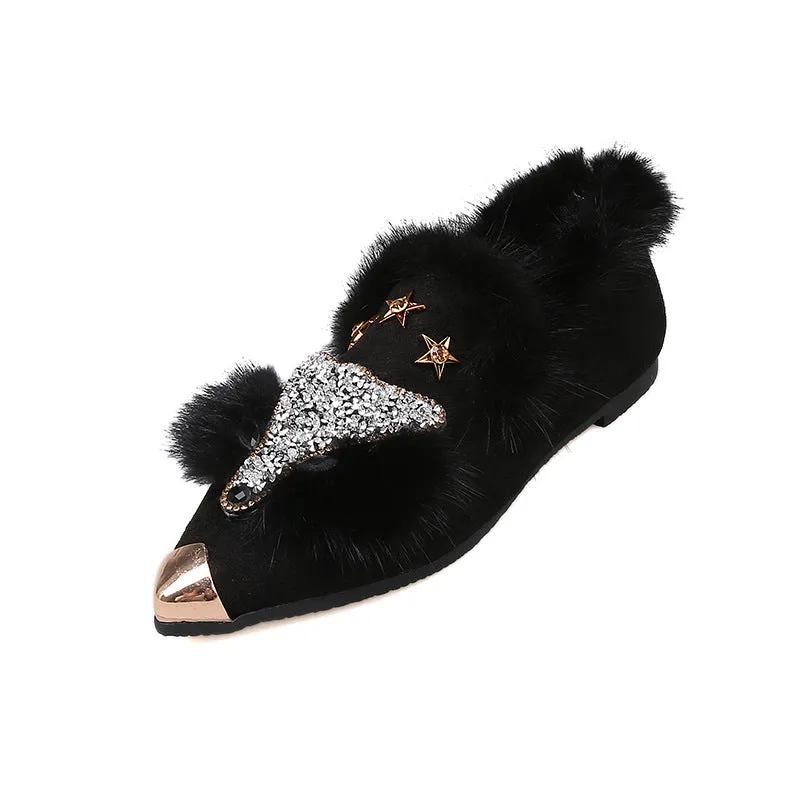 Foxy Fashionable Fur sandal's shoes | Brodtica.com