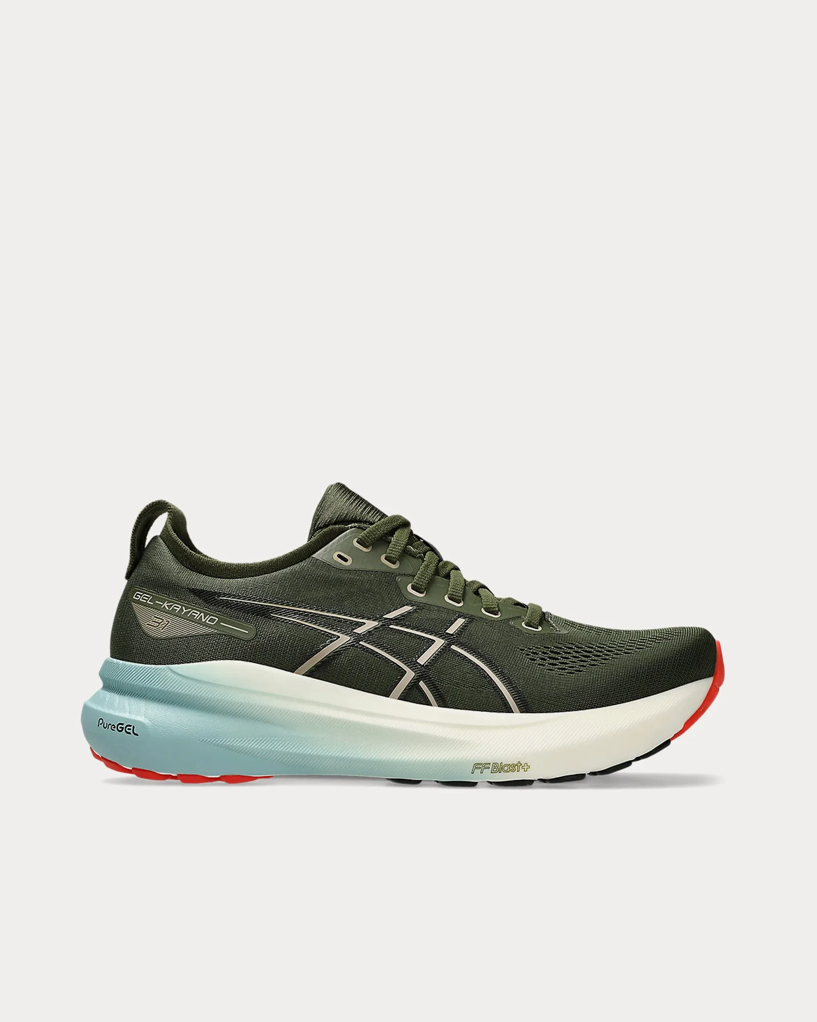 Gel-Kayano 31 Smog Green / Black Running Shoes