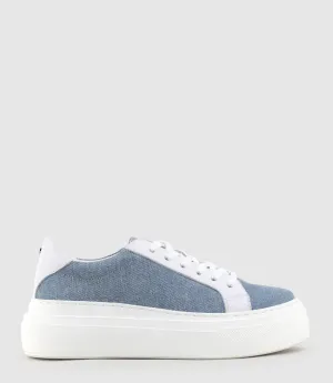 JAYCE Platform Sneaker in Denim