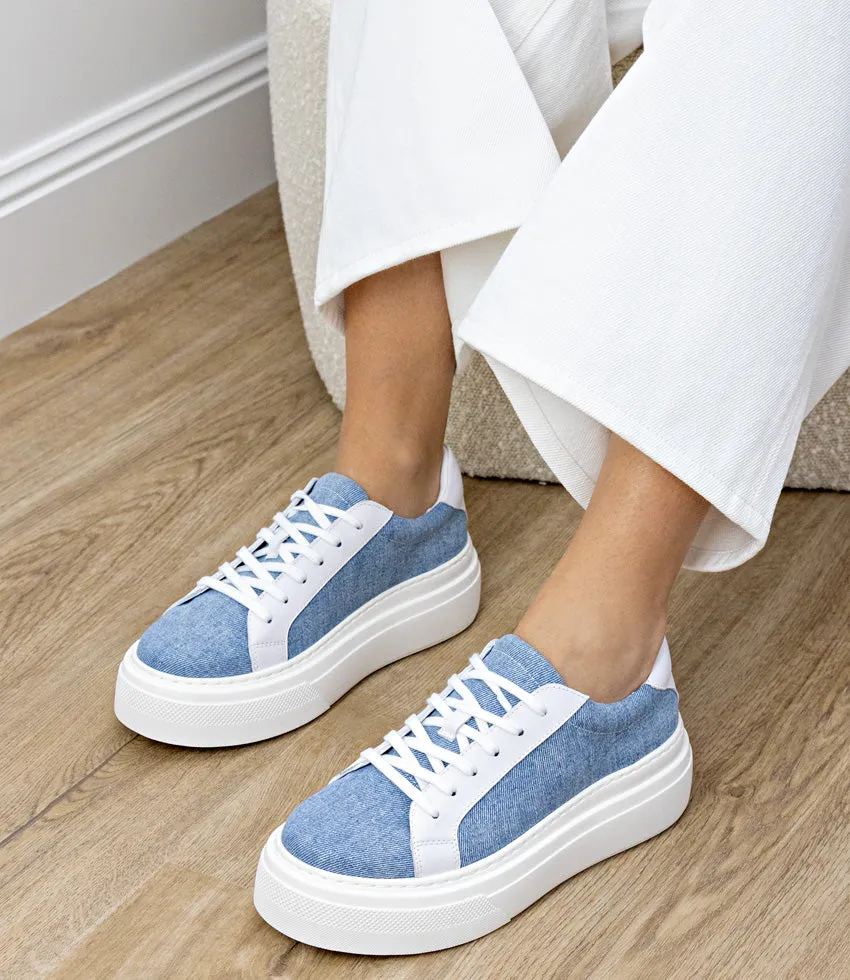 JAYCE Platform Sneaker in Denim