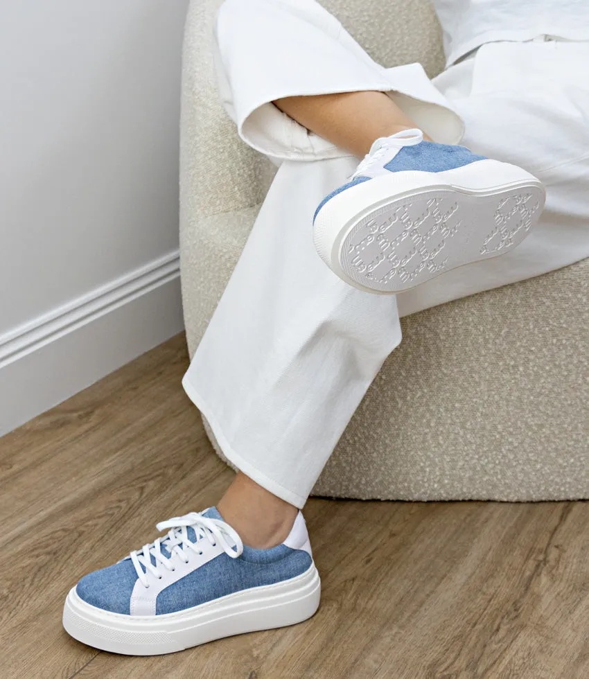 JAYCE Platform Sneaker in Denim