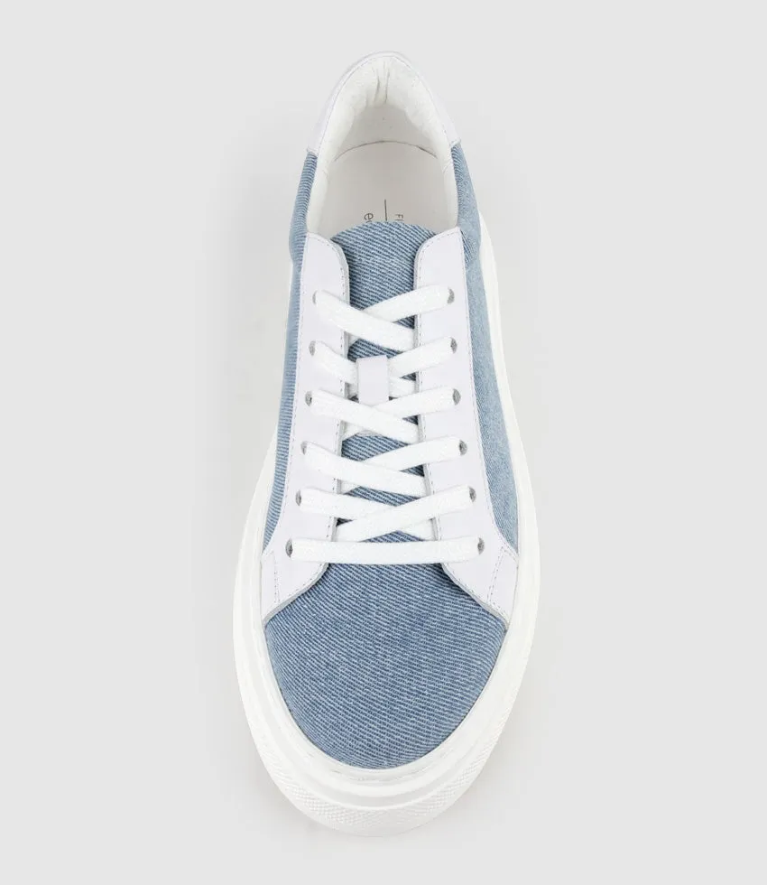 JAYCE Platform Sneaker in Denim