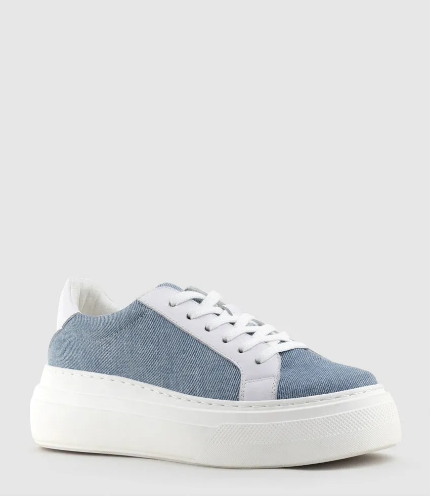 JAYCE Platform Sneaker in Denim