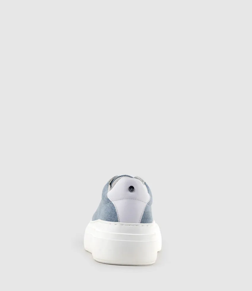 JAYCE Platform Sneaker in Denim