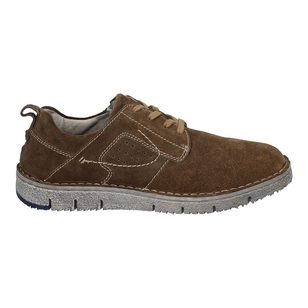 Josef Seibel Ruben 49 Mens Brown Leather Arch Support Lace Up Shoes