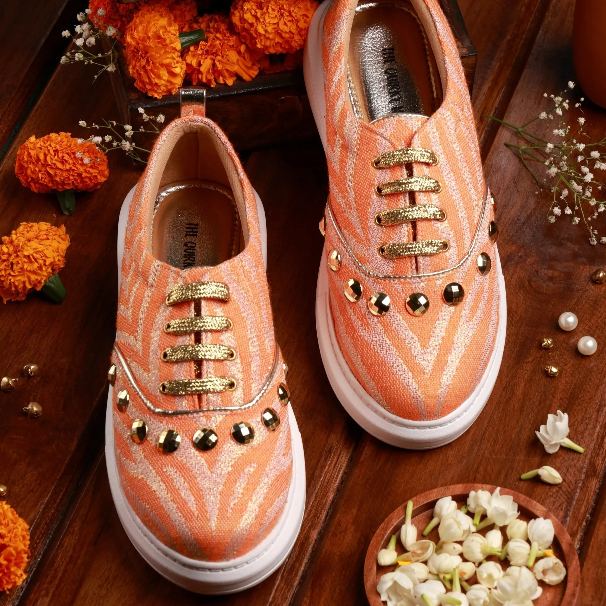 Juliet Sneakers in Royal Orange