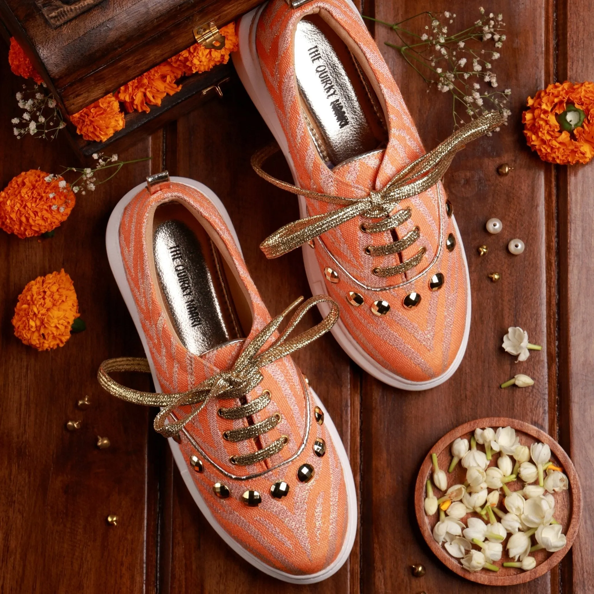 Juliet Sneakers in Royal Orange
