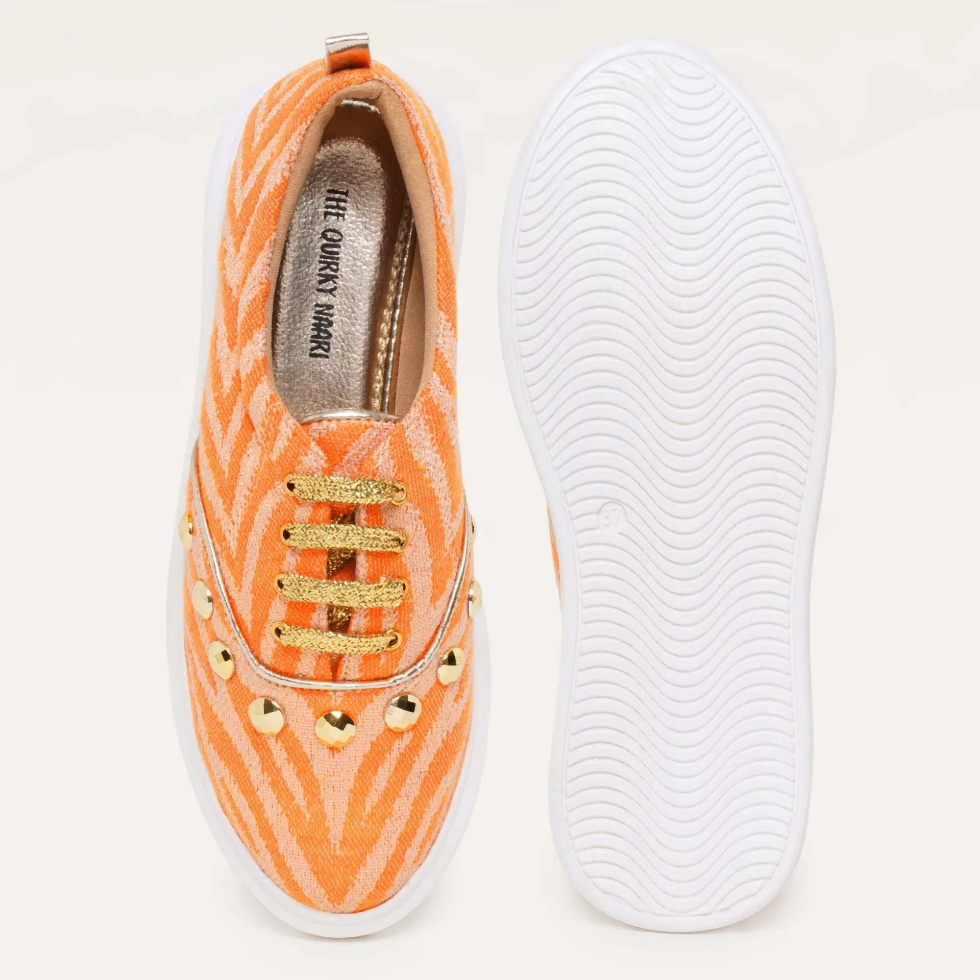 Juliet Sneakers in Royal Orange
