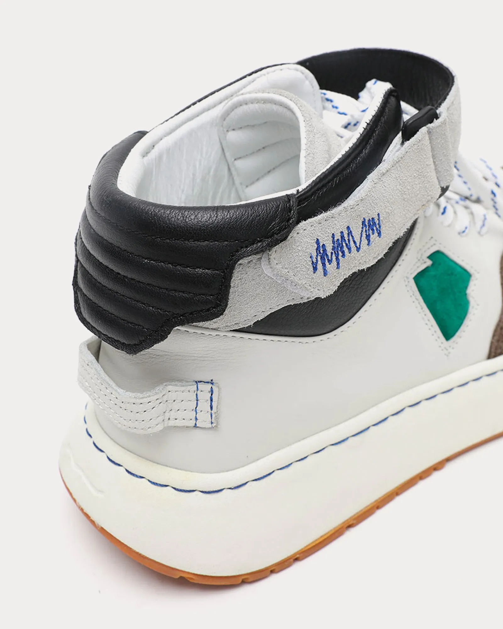 Log Khalif Grey / Green Low Top Sneakers