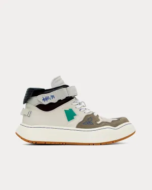Log Khalif Grey / Green Low Top Sneakers