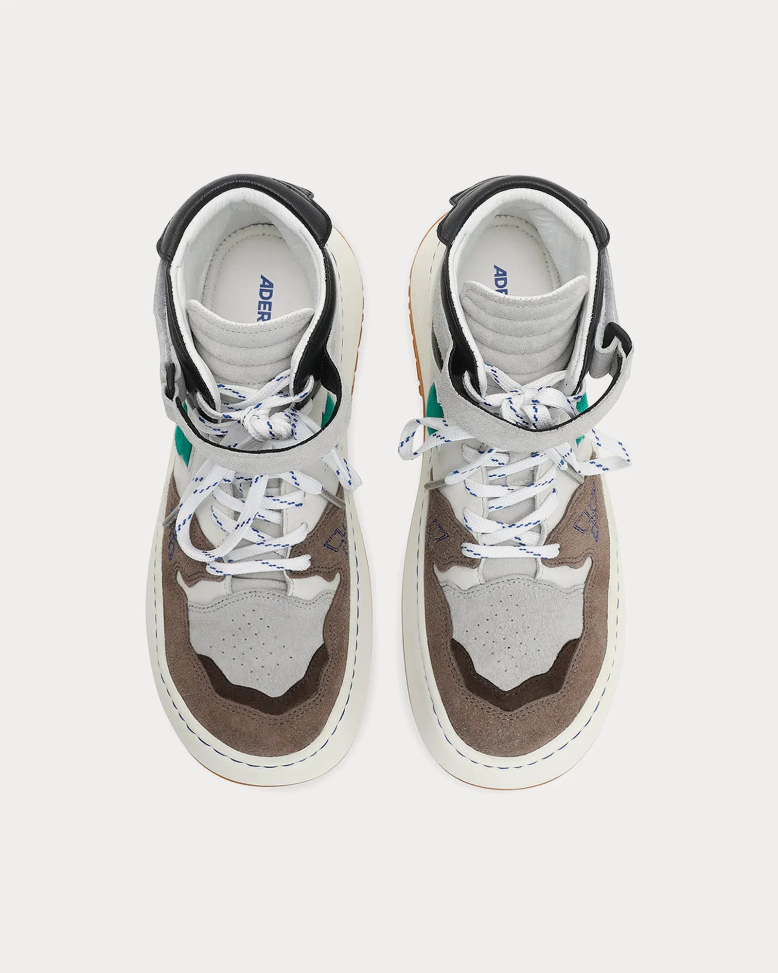 Log Khalif Grey / Green Low Top Sneakers
