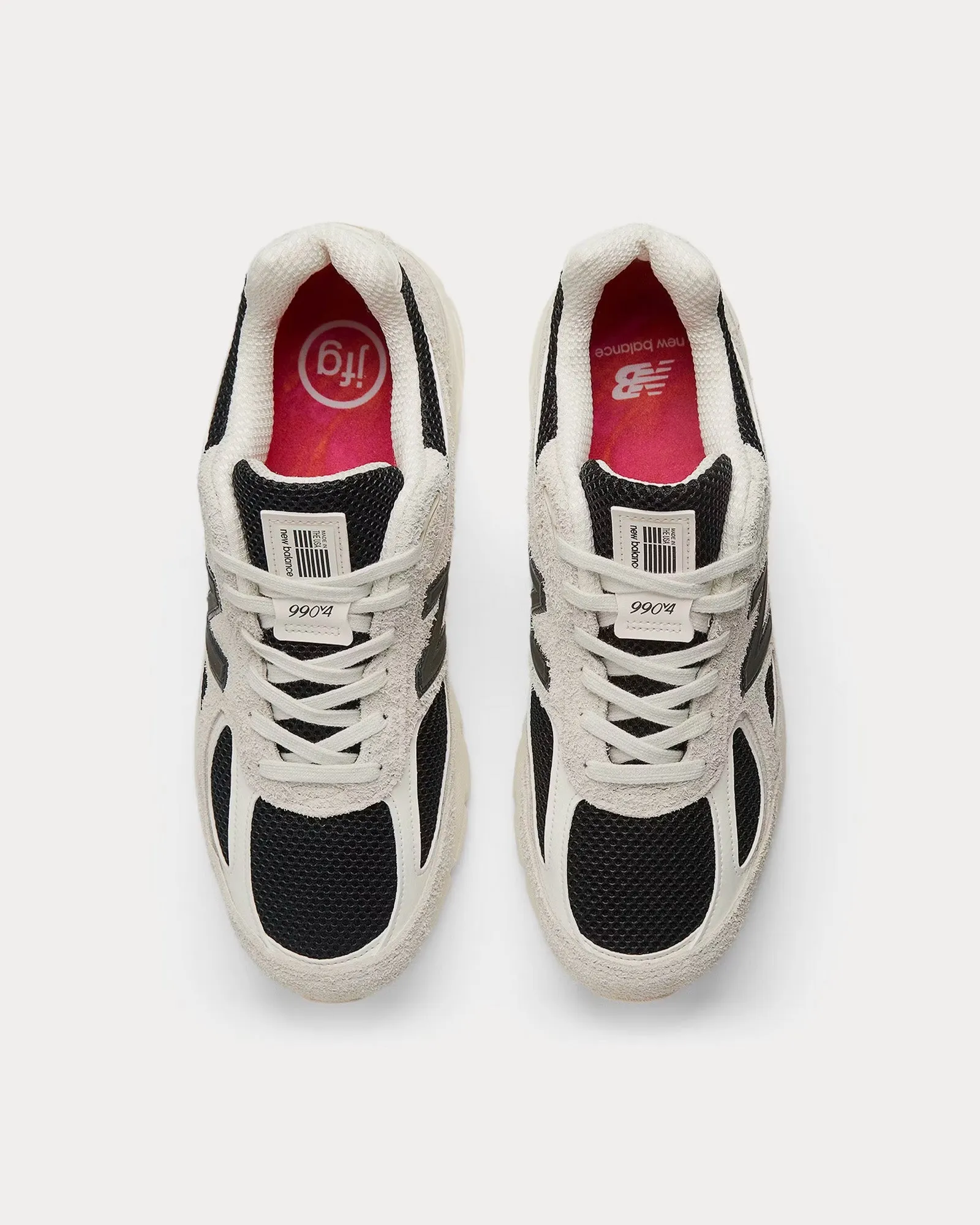 Made in USA 990v4 'Intro' White / Black Low Top Sneakers