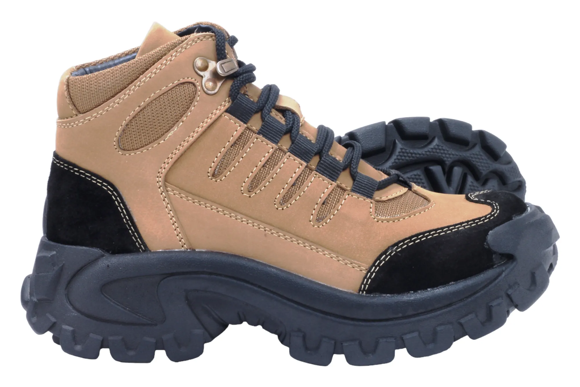 Mens High Ankle Leather Casual Shoe 95946