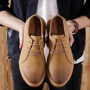 Men's Leather Fashion Trend Outdoor Shoes