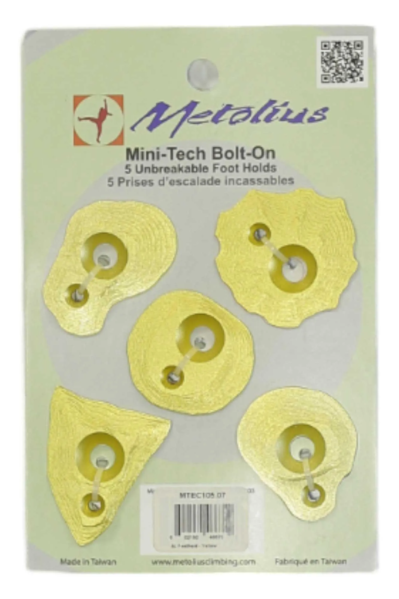 Metolius Mini Tech Foot Holds - 5 Pack