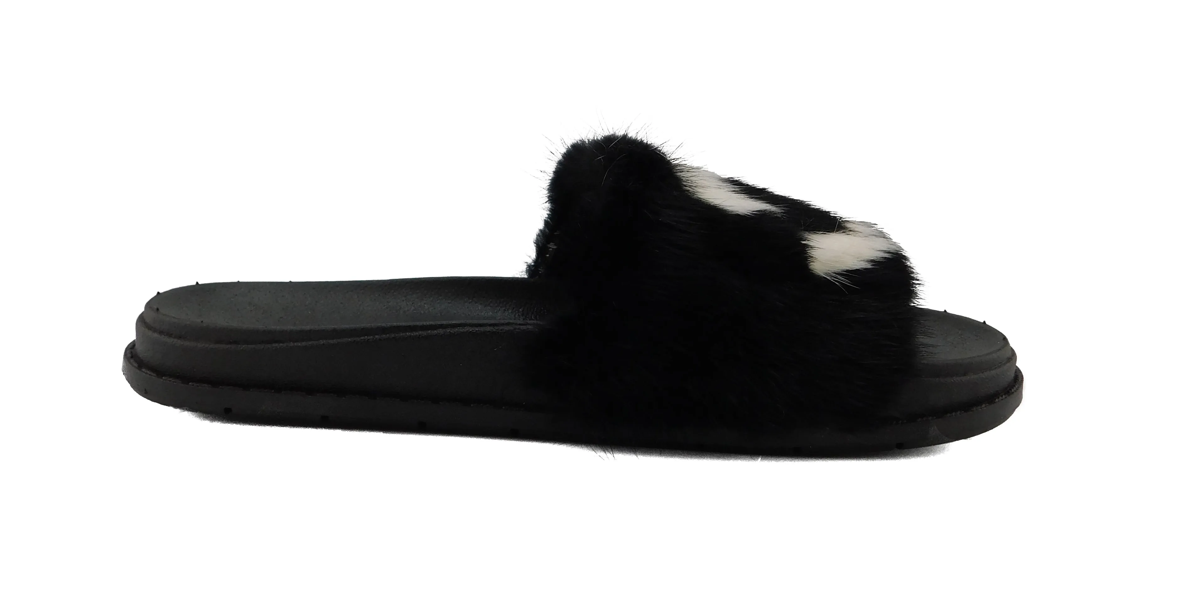 Mink Fur Slides
