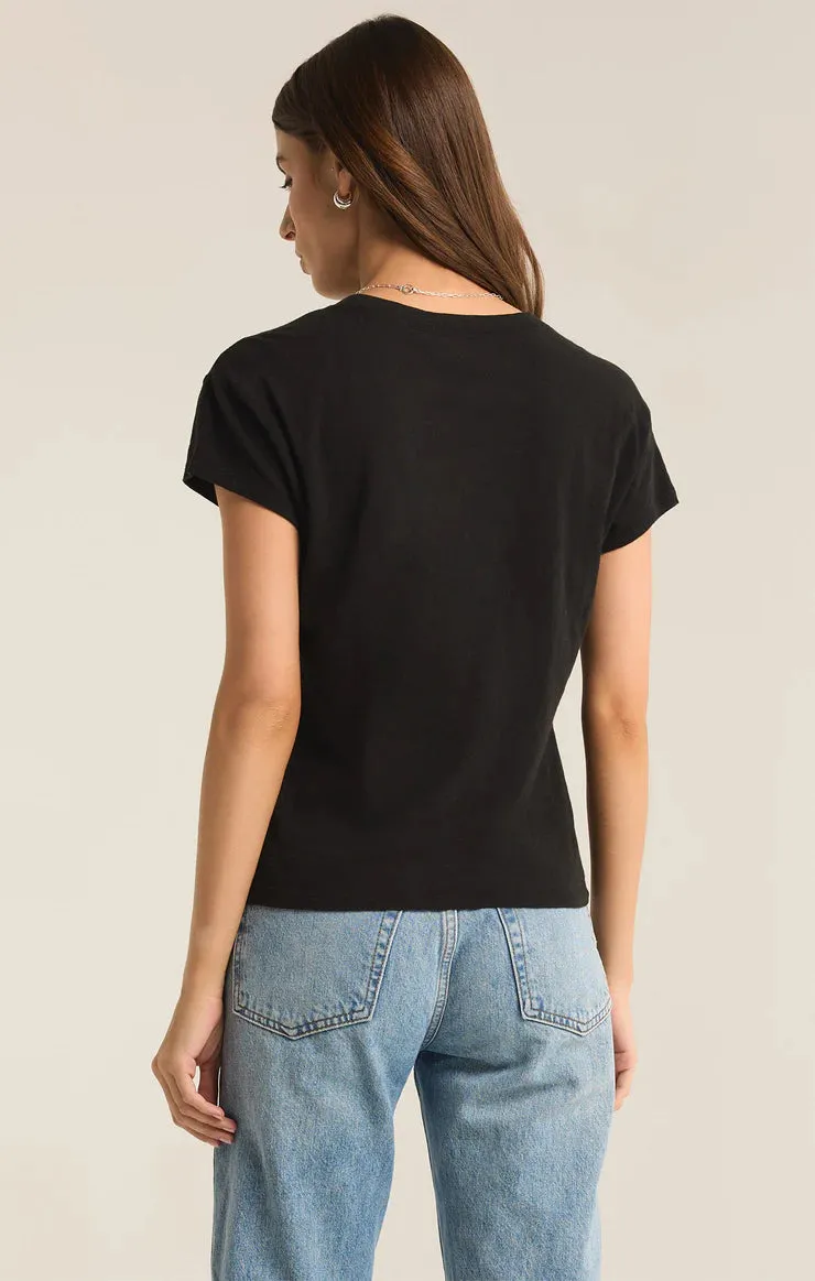 Modern Slub Tee Black ZT202293
