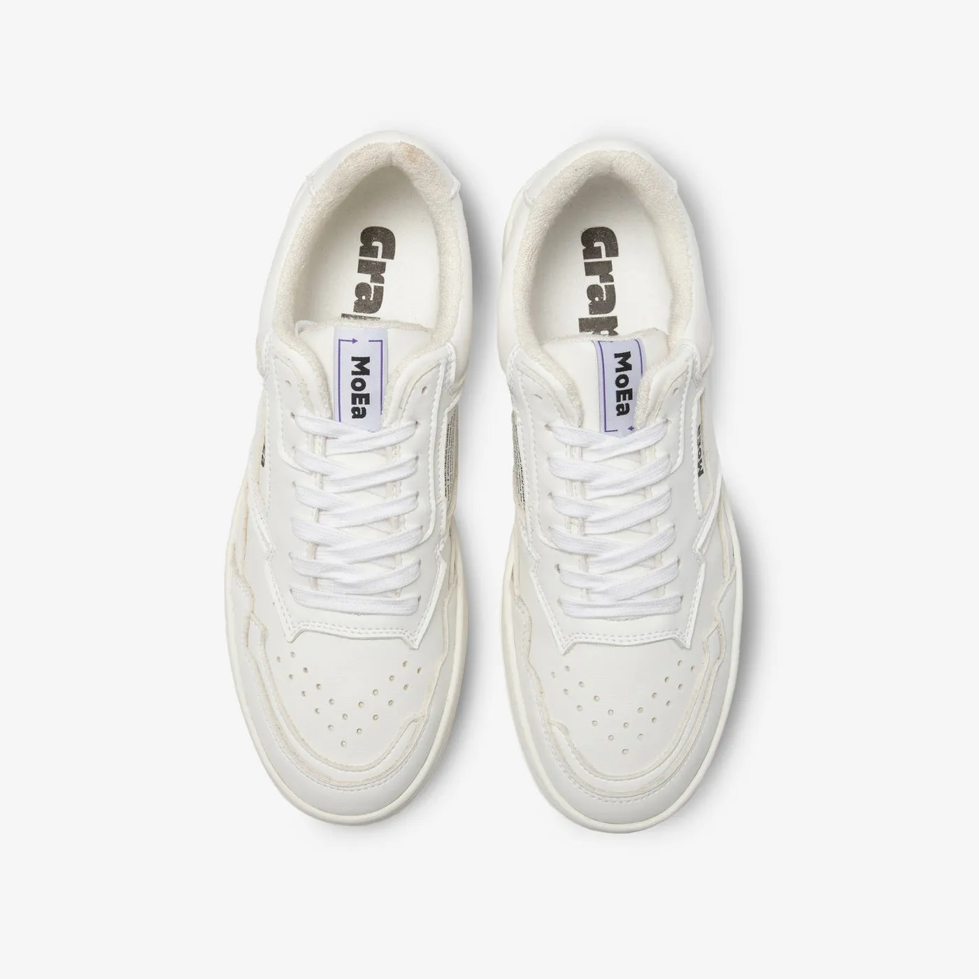 MoEa | GEN1 Grape Vegan Sneakers | All White