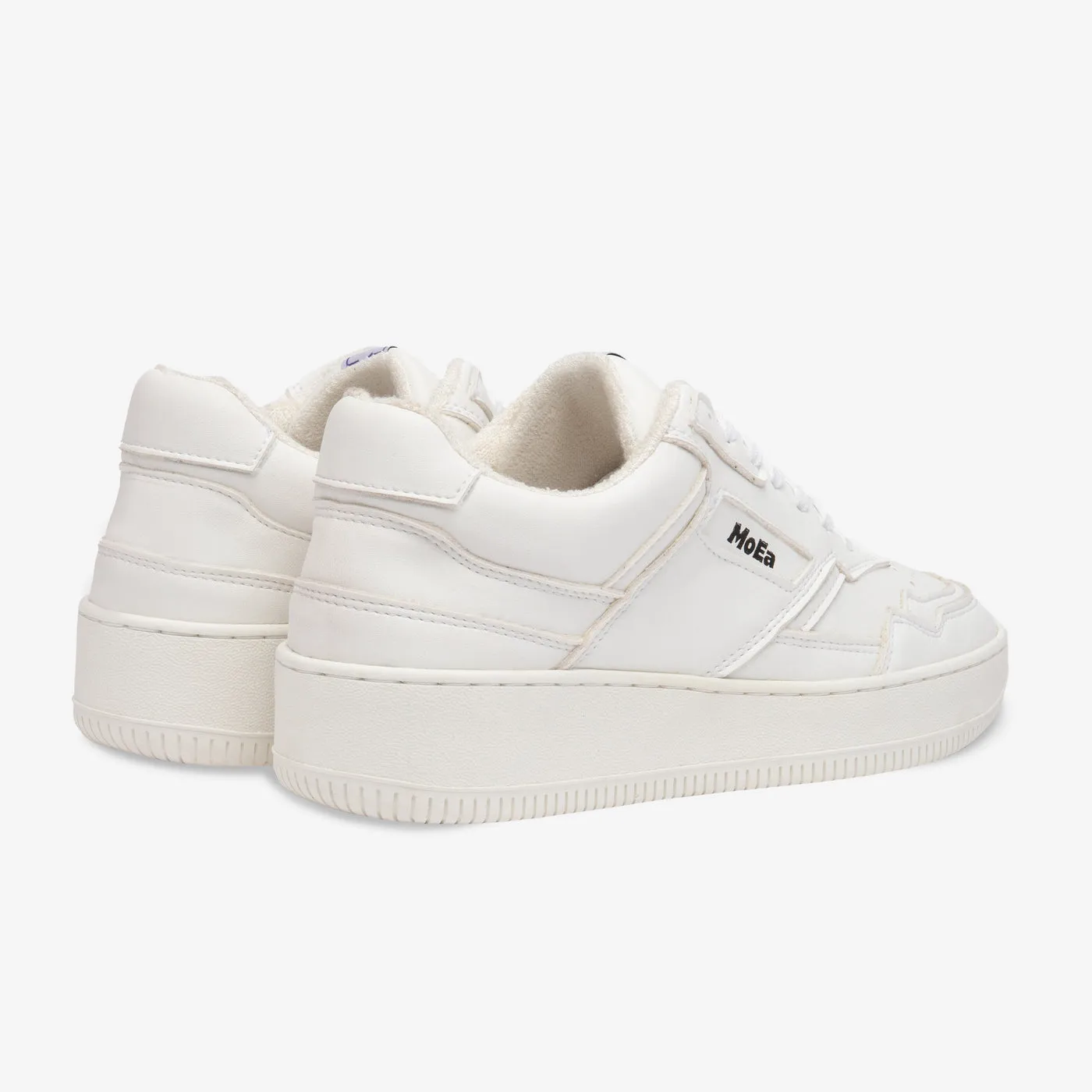 MoEa | GEN1 Grape Vegan Sneakers | All White