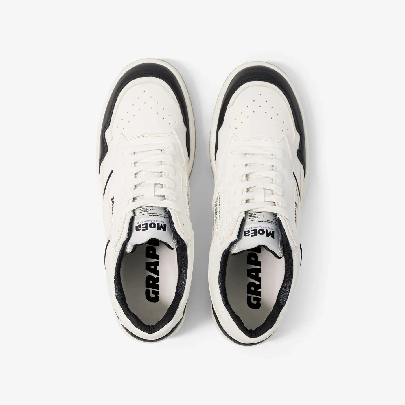 MoEa | GEN1 Sport Grape Vegan Sneakers | Black & White